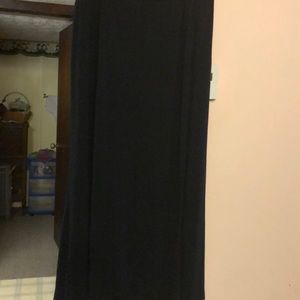 Solid black ankle length skirt